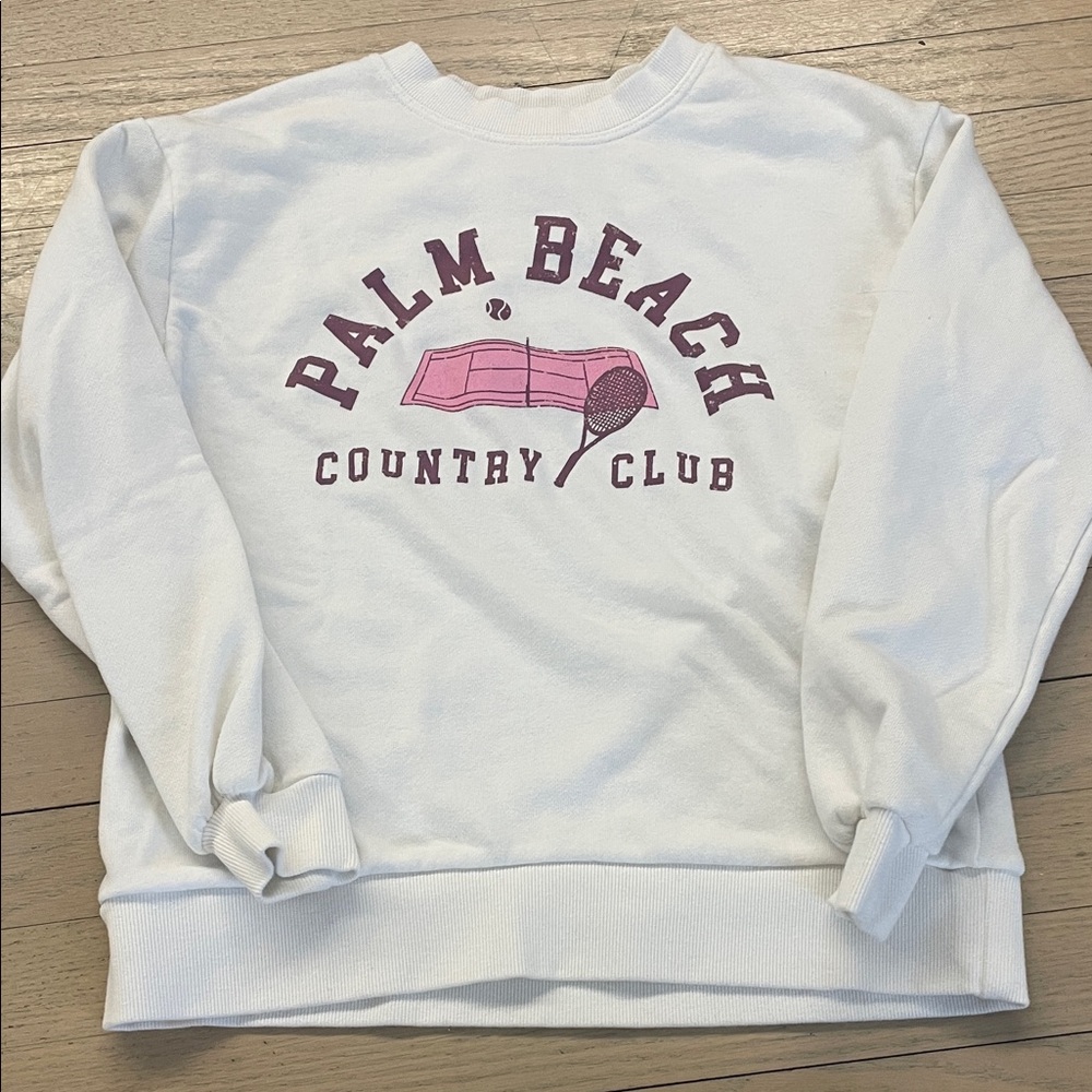 Palm Beach Country Club Graphic Crew Neck Sweater